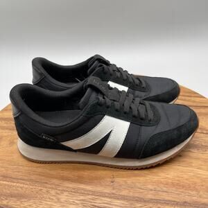 Kizik Milan Shoes Mens Size 8 Black Suede Casual Comfort Walking Sneakers